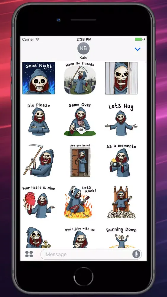 Zrzuty ekranu Friendly Death Stickers