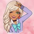 Blondie Girl Stickers