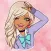 Blondie Girl Stickers