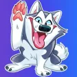 Husky Goodboy Stickers