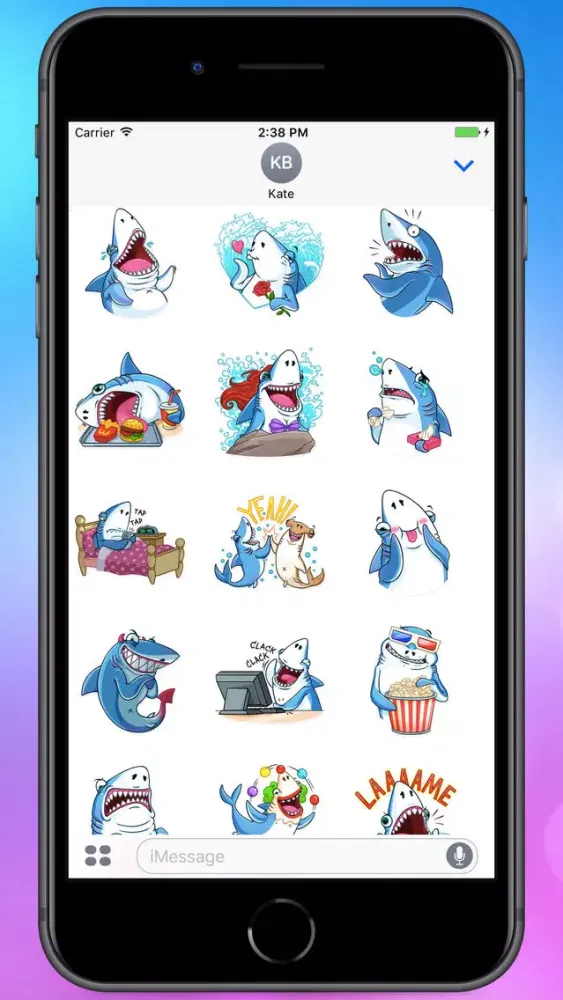Capturas de pantalla de Funny Mr.Shark Stickers