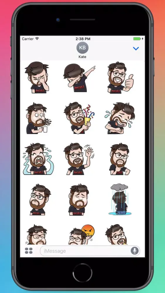 Capturas de tela do Jack In Black Stickers