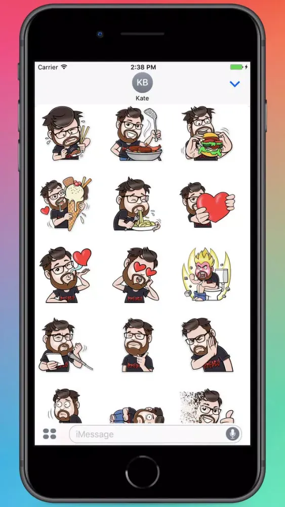 Capturas de tela do Jack In Black Stickers
