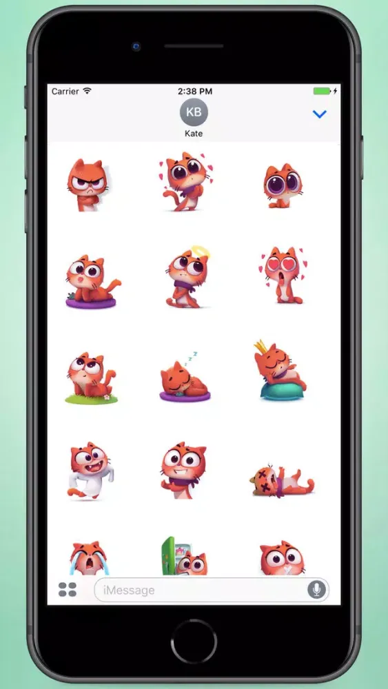 Zrzuty ekranu Kitten Taffy Stickers