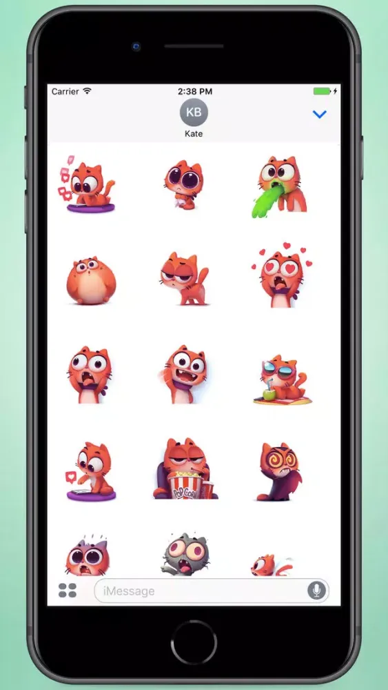 Zrzuty ekranu Kitten Taffy Stickers