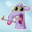 Crazy Rat Stickers