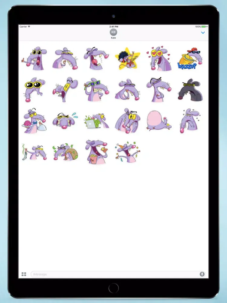 Crazy Rat Stickers iPad  স্ক্রিনশট
