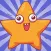Cool Orange Star Stickers