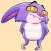 Violet Mr.Bat Stickers
