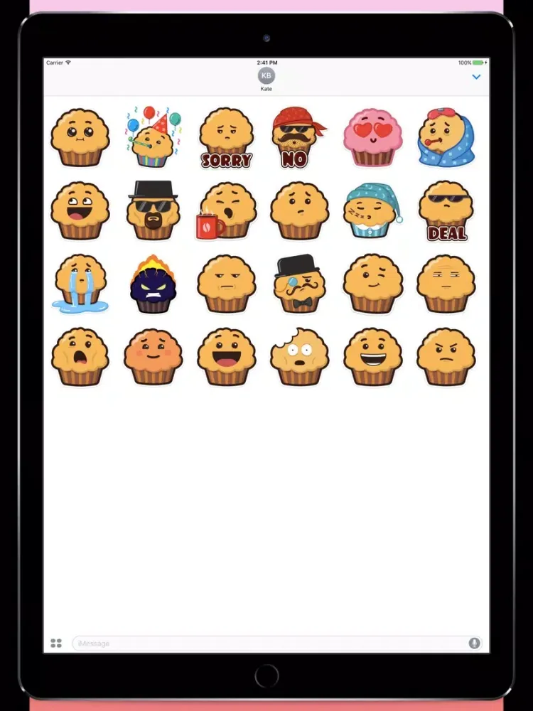 Mr.Muffin Stickers iPad 應用截圖