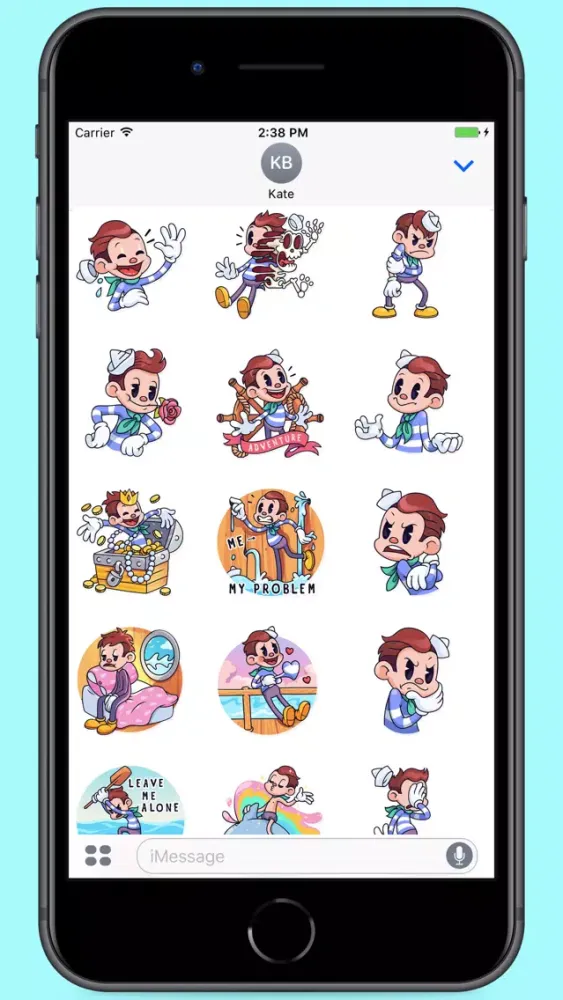 Tangkapan layar Funny Mr.Sailor Stickers
