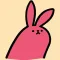 Crazy Pink Rabbit Stickers