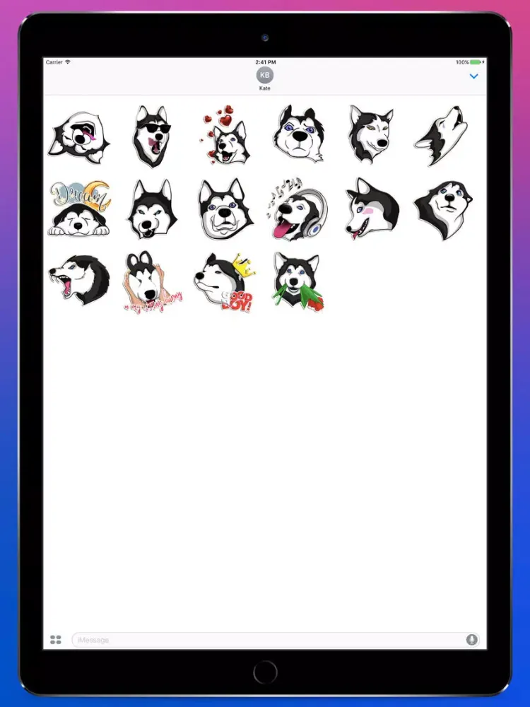 Скриншоты Goood Boy Husky Stickers iPad 