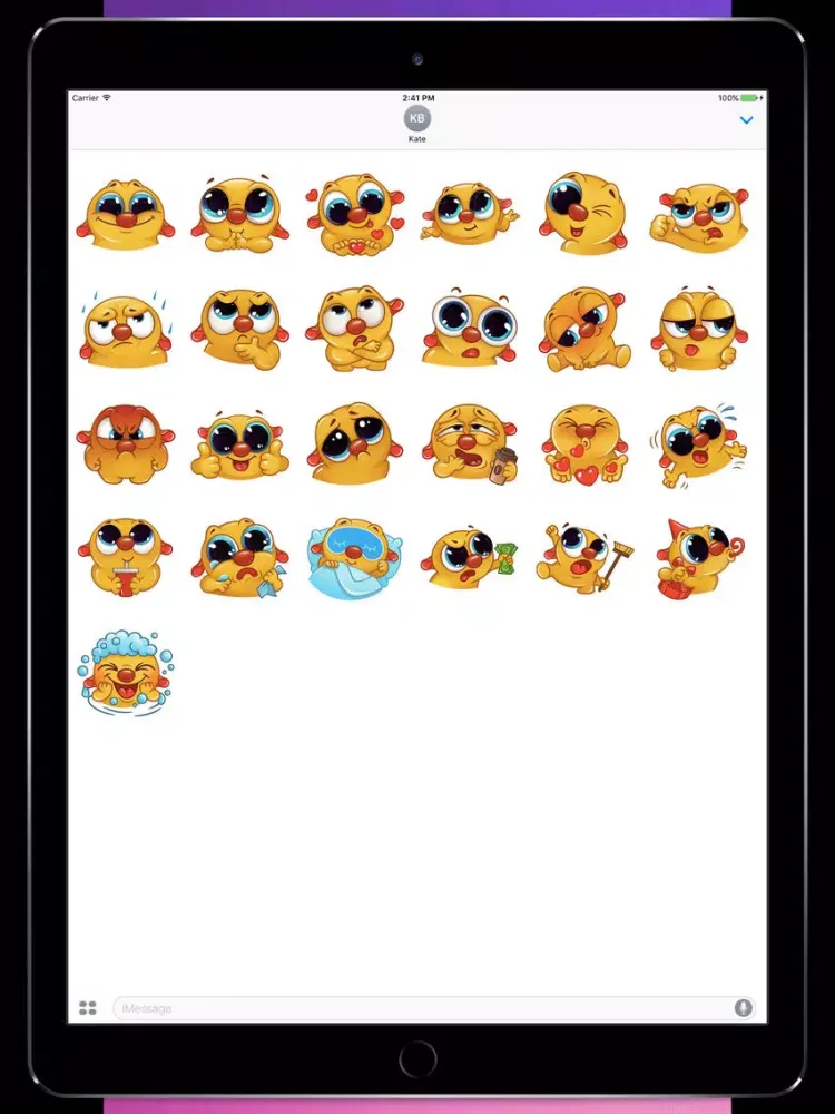 Nice Simpik Stickers iPad  স্ক্রিনশট
