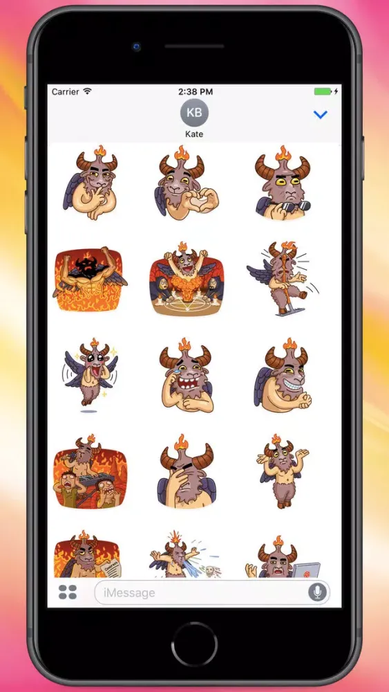 Funny Devil Stickers स्क्रीनशॉट