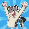 Snow Leopard Stickers