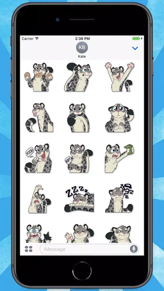 Snow Leopard Stickers Screenshots