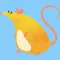 Fatty Orange Rat Stickers