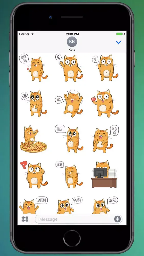 Talking Kitty Stickers应用截图