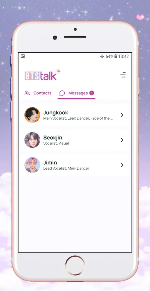 BTS Chat! Messenger(simulator) Screenshots