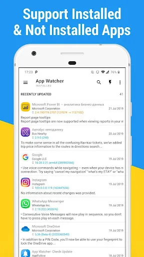 App Watcher: Check Update Screenshots
