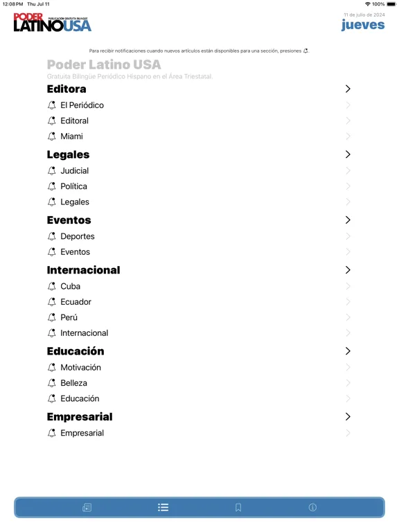 Zrzuty ekranu Poder Latino USA iPad 