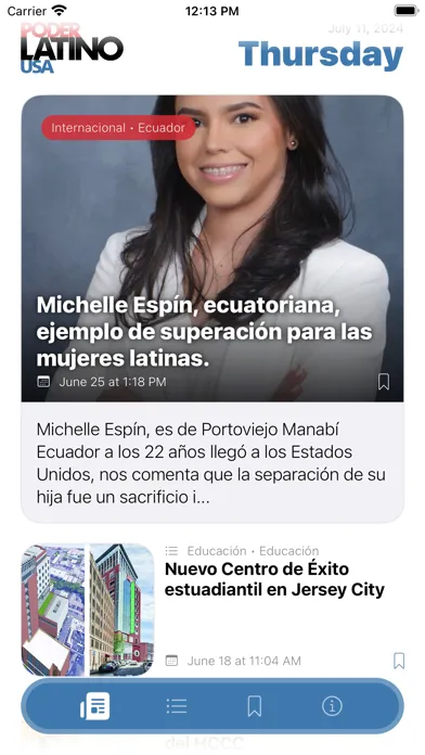 Zrzuty ekranu Poder Latino USA
