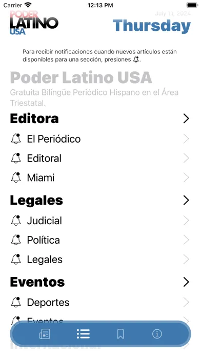 Zrzuty ekranu Poder Latino USA