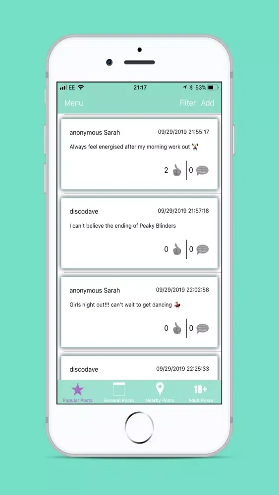 Anonameet سکرین شاٹس