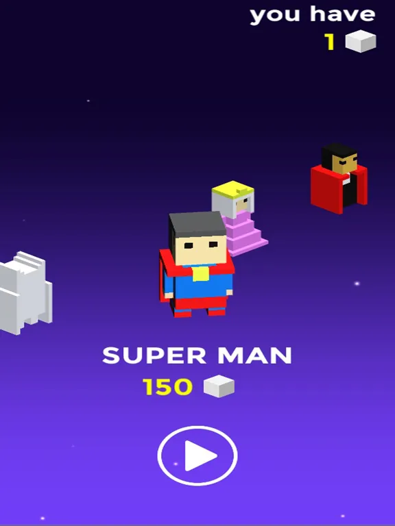 Capturas de tela do Superhero Cube Jump : Color Path Block Games iPad 