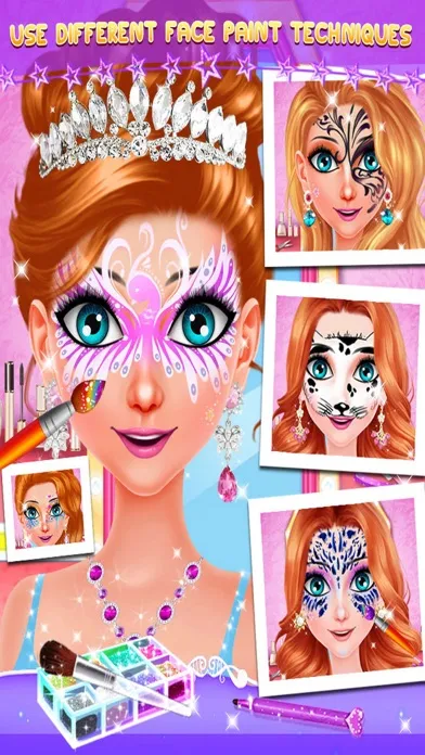 Face Paint Makeup Party Salon سکرین شاٹس