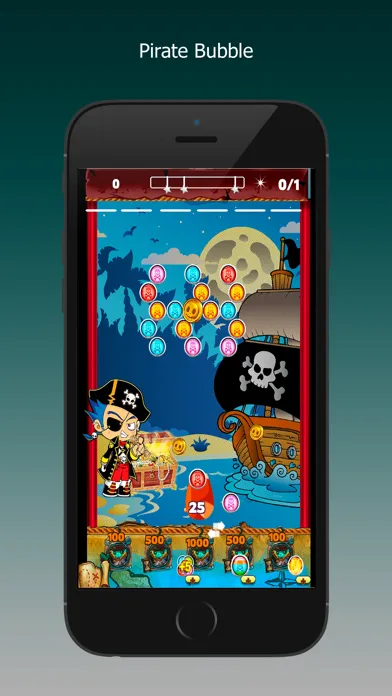 Captures d'écran de Pirate Bubble Ball Candy Shoot Match 3 Free Game