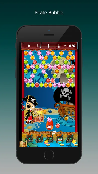 Captures d'écran de Pirate Bubble Ball Candy Shoot Match 3 Free Game