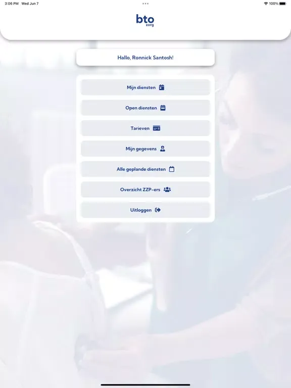 BTO Zorg iPad  Screenshots