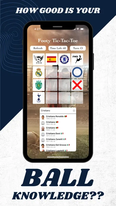 Footy Tic Tac Toe应用截图