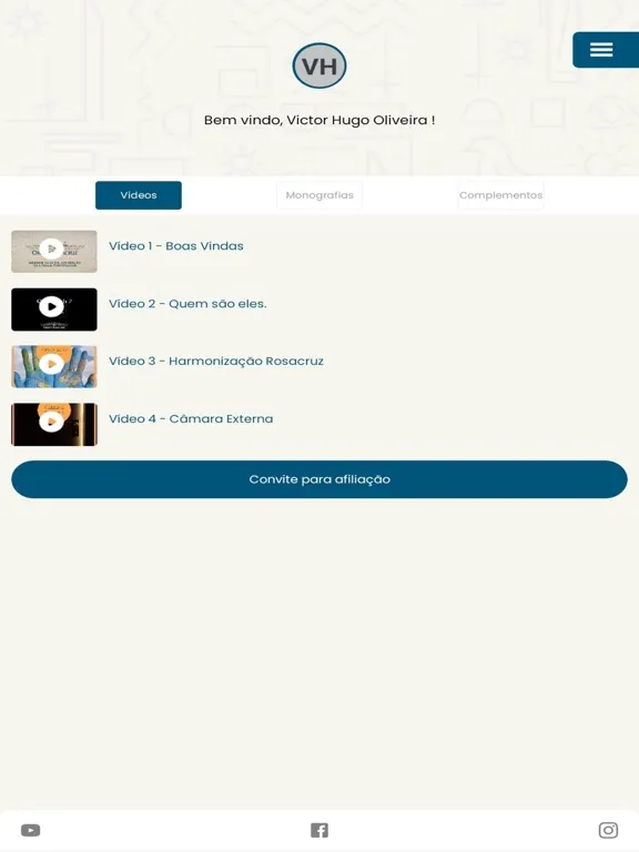 Área do Afiliado iPad  سکرین شاٹس