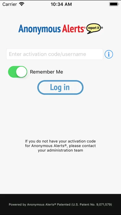 صور Anonymous Alerts Reporting App