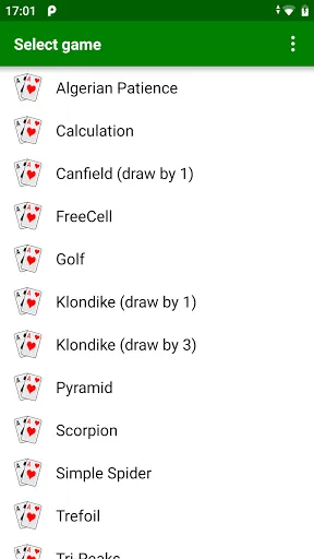Favorite Solitaires Screenshots