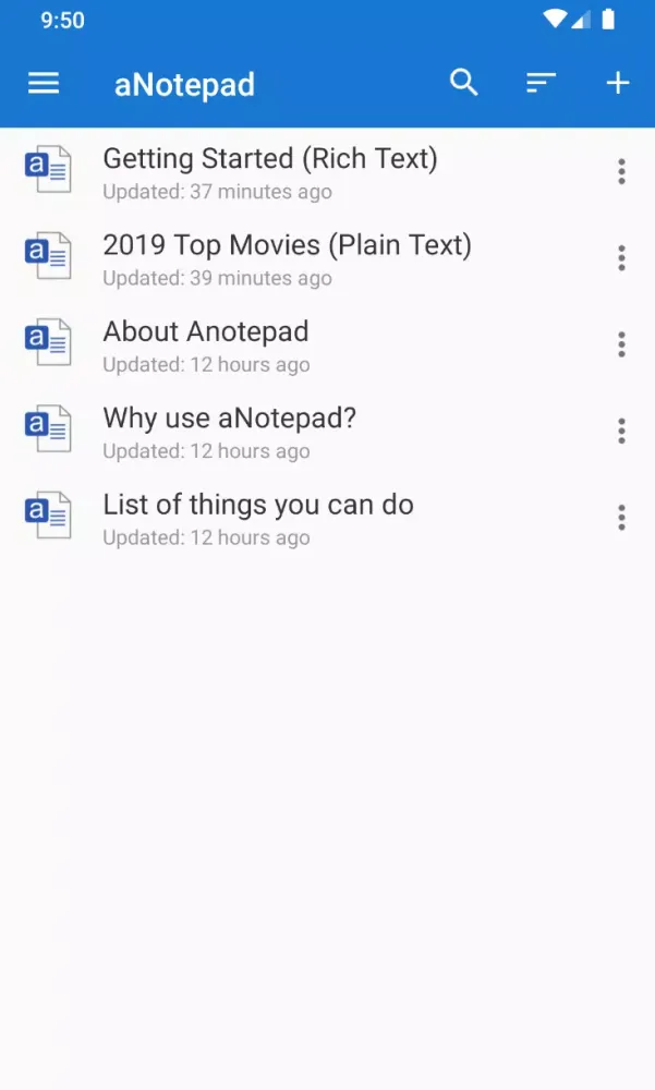 Скриншоты a Notepad