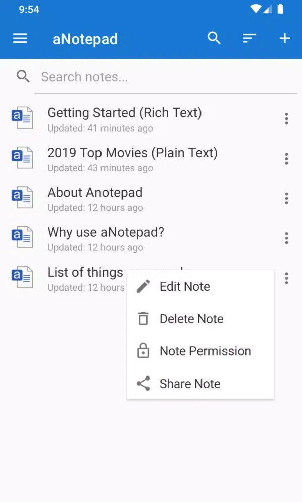 Скриншоты a Notepad