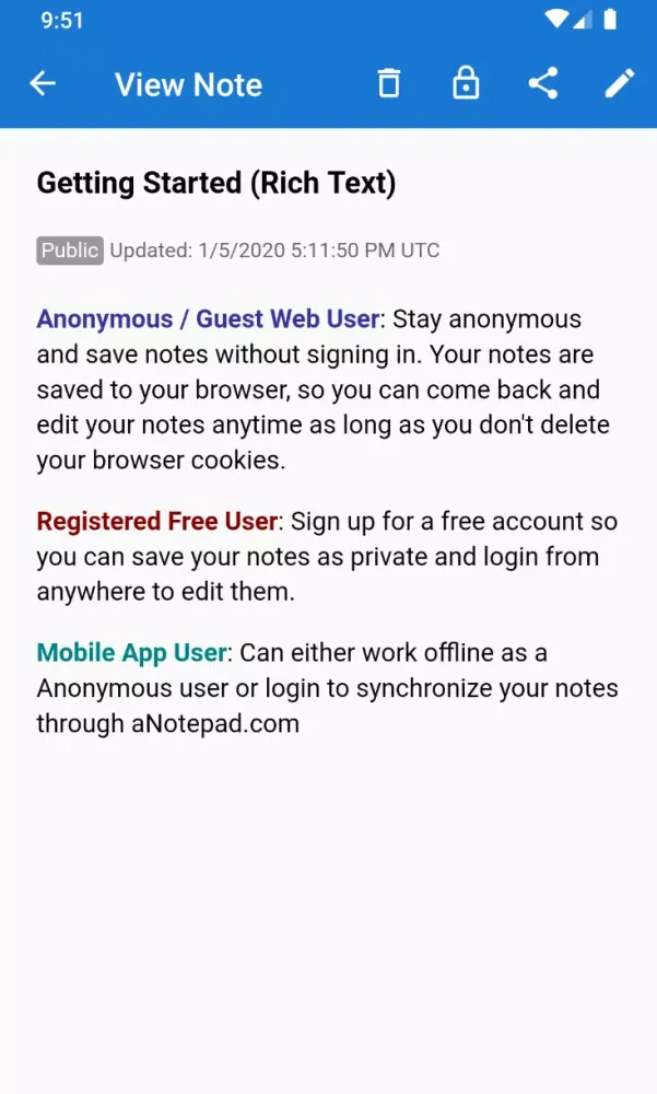 Скриншоты a Notepad