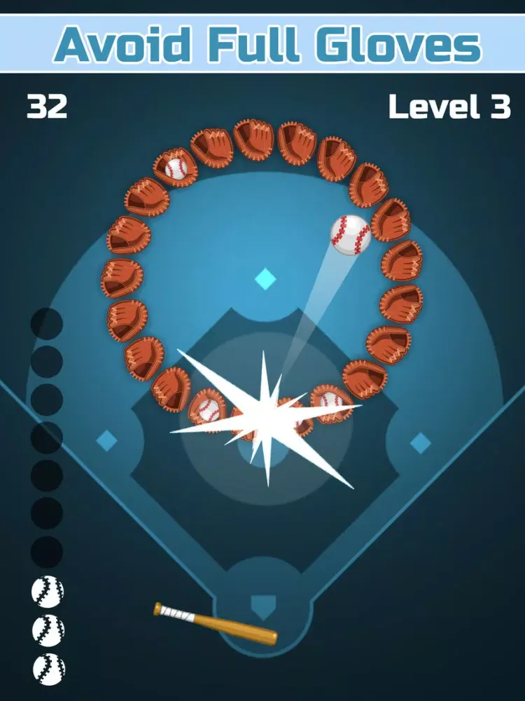 Ảnh chụp màn hình của Baseball Catch iPad 