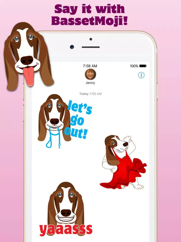 BassetMoji iPad  Screenshots