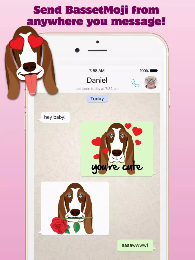 BassetMoji iPad  Screenshots