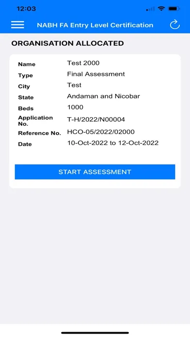تصاویر NABH-HA Assessor App