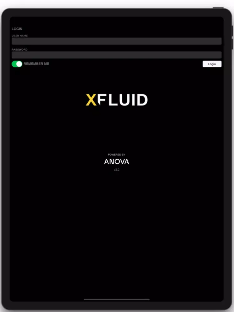 Ảnh chụp màn hình của XFluid By Anova iPad 
