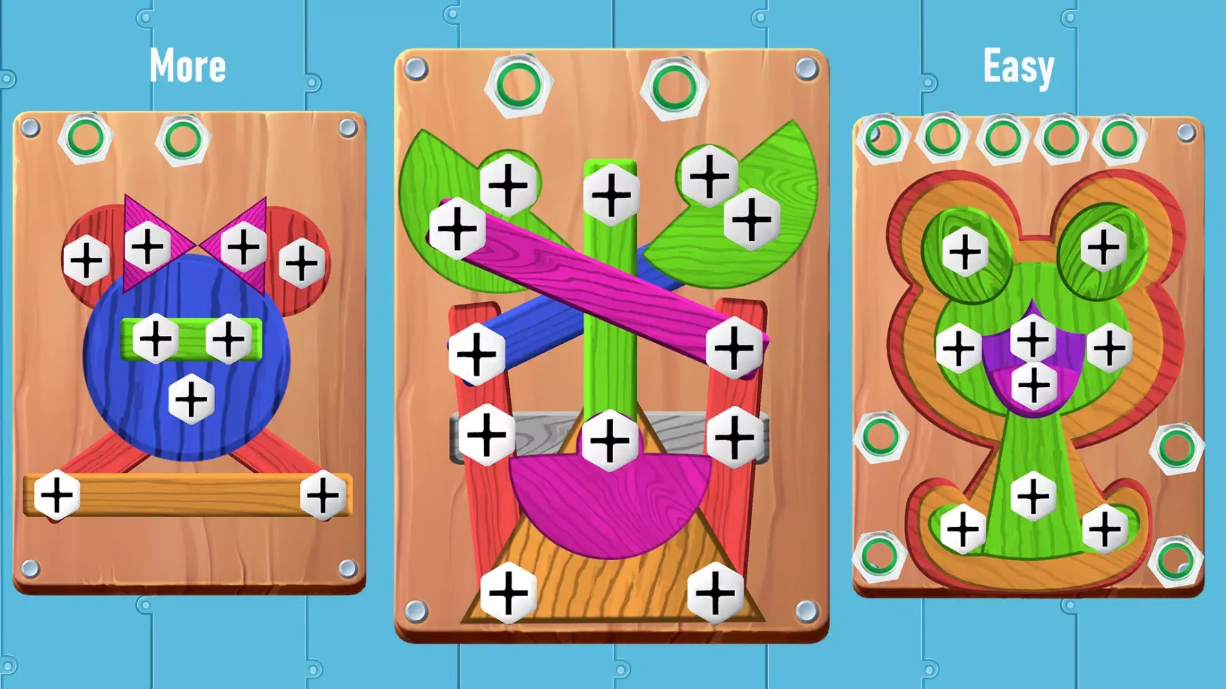 صور Screw Wood Nuts & Bolts Puzzle