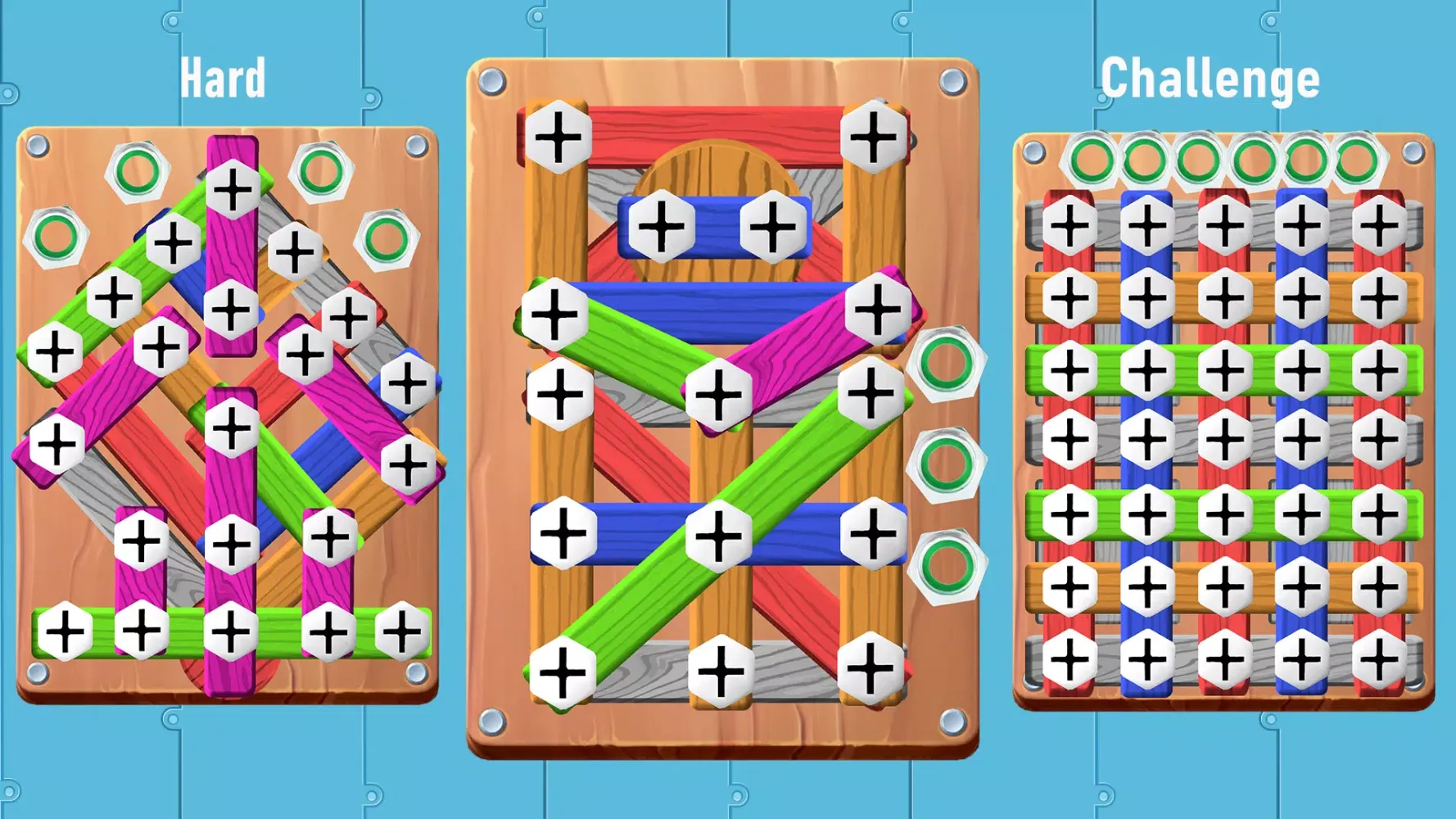 صور Screw Wood Nuts & Bolts Puzzle