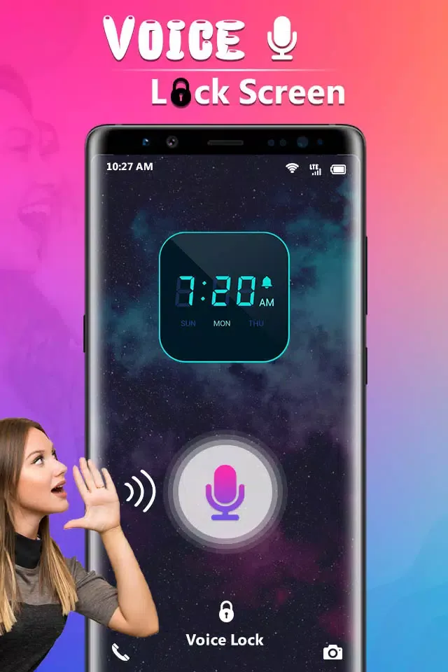 Voice Lock Screen 스크린샷