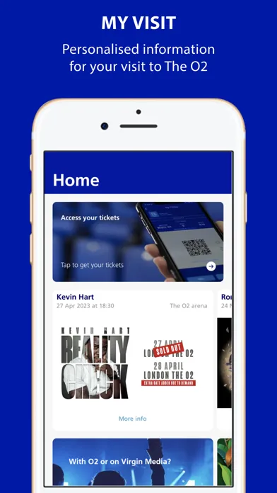 The O2 Venue App 스크린샷